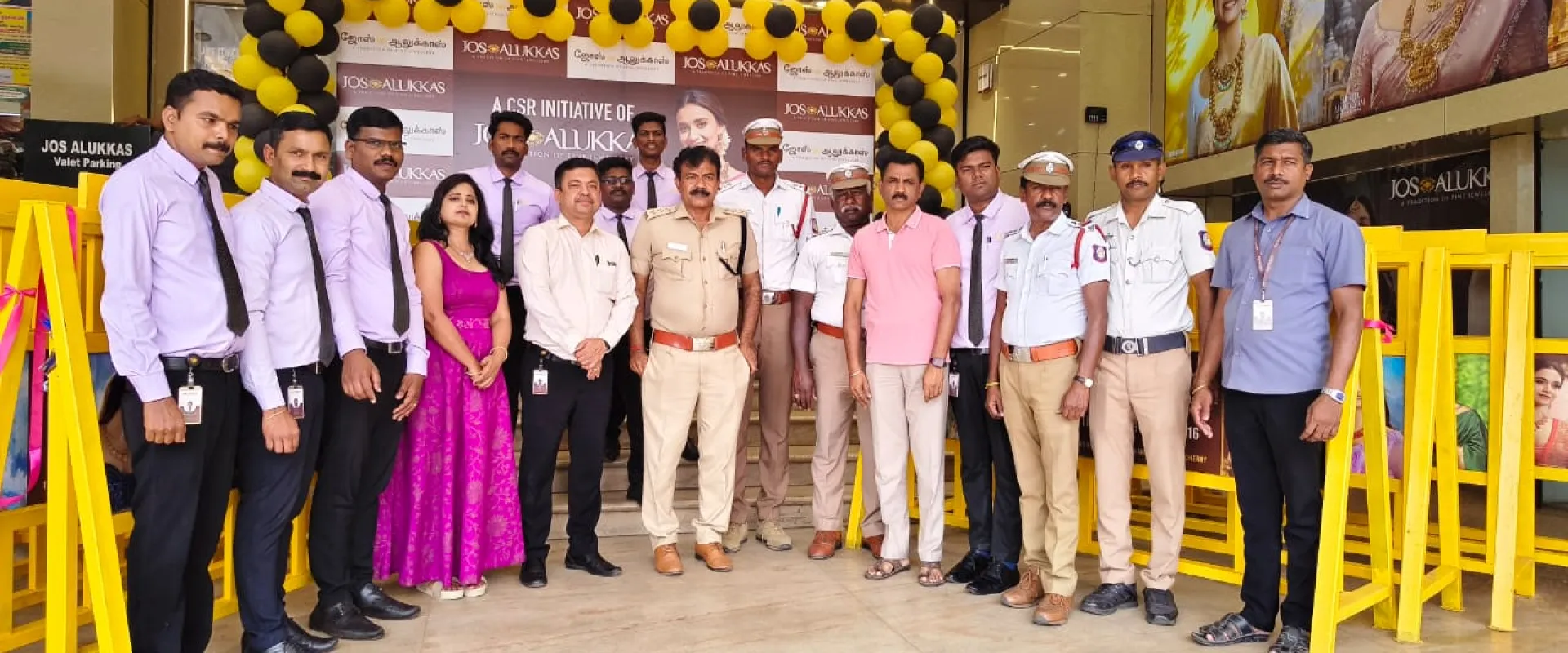 Barricades Handed Over to Theni Traffic Police Under CSR Initiative